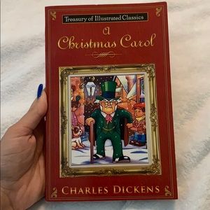 Childens christmas carol book with illustrations
